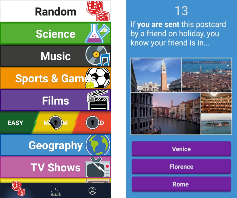 Fun & Pro app questions examples